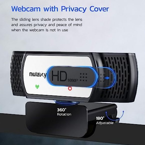 Nulaxy C906 Autofocus Webcam with Microphone *NIB* - Picture 2 of 9